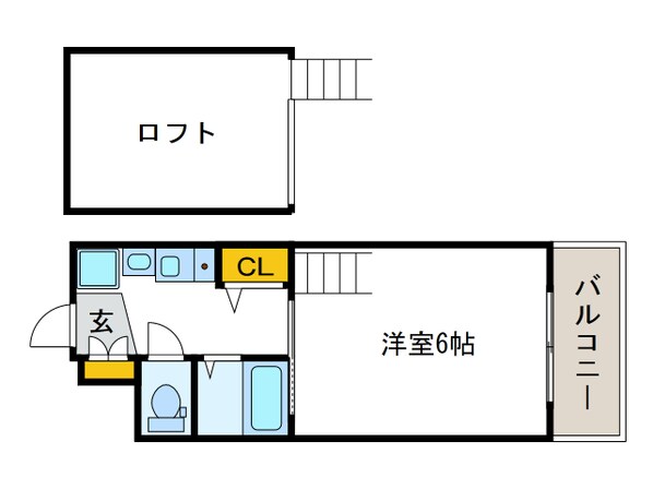 エステムコート難波WEST-SIDE大阪ドーム前の物件間取画像